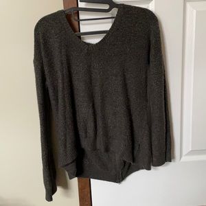 Back Zip-Up Sweater